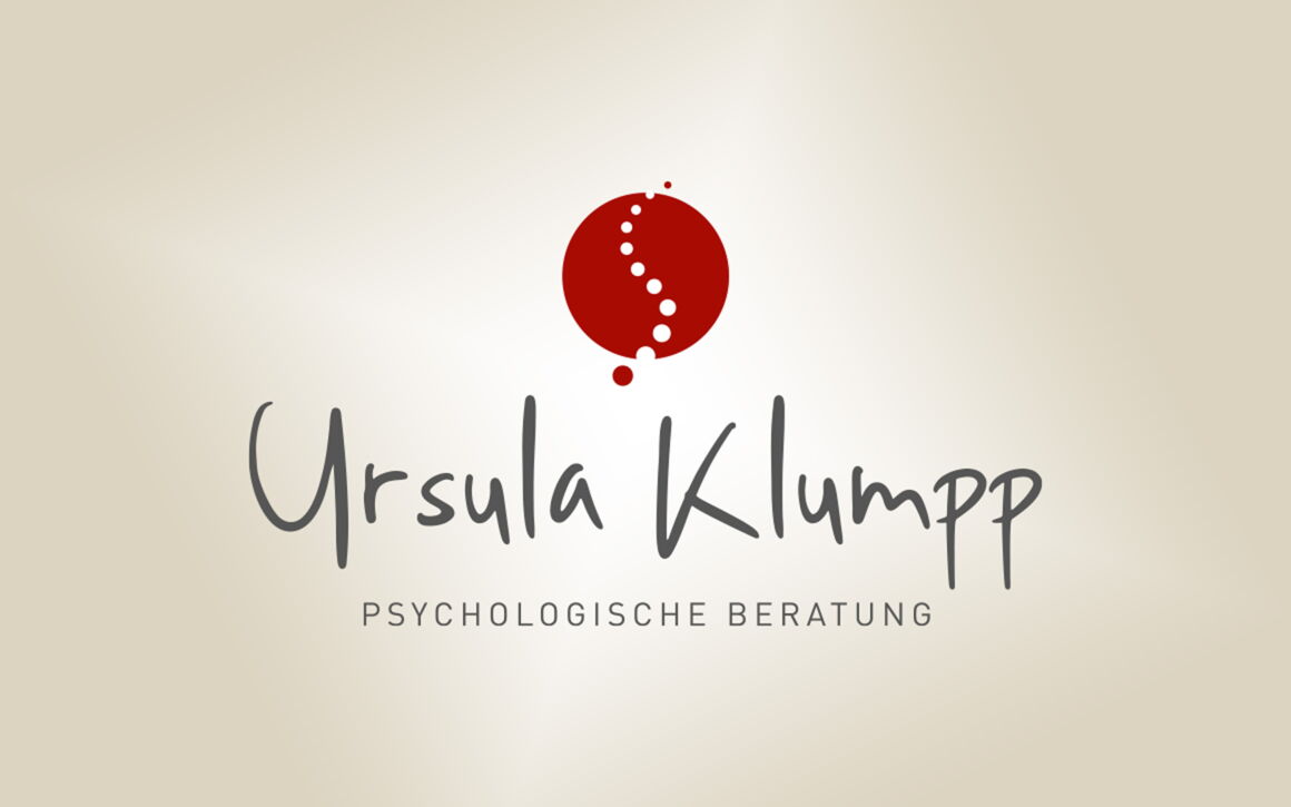 Ursula Klumpp, Psychologische Beratung, Cazis: Logo, Visitenkarte, Falzflyer, Website, Portraibild